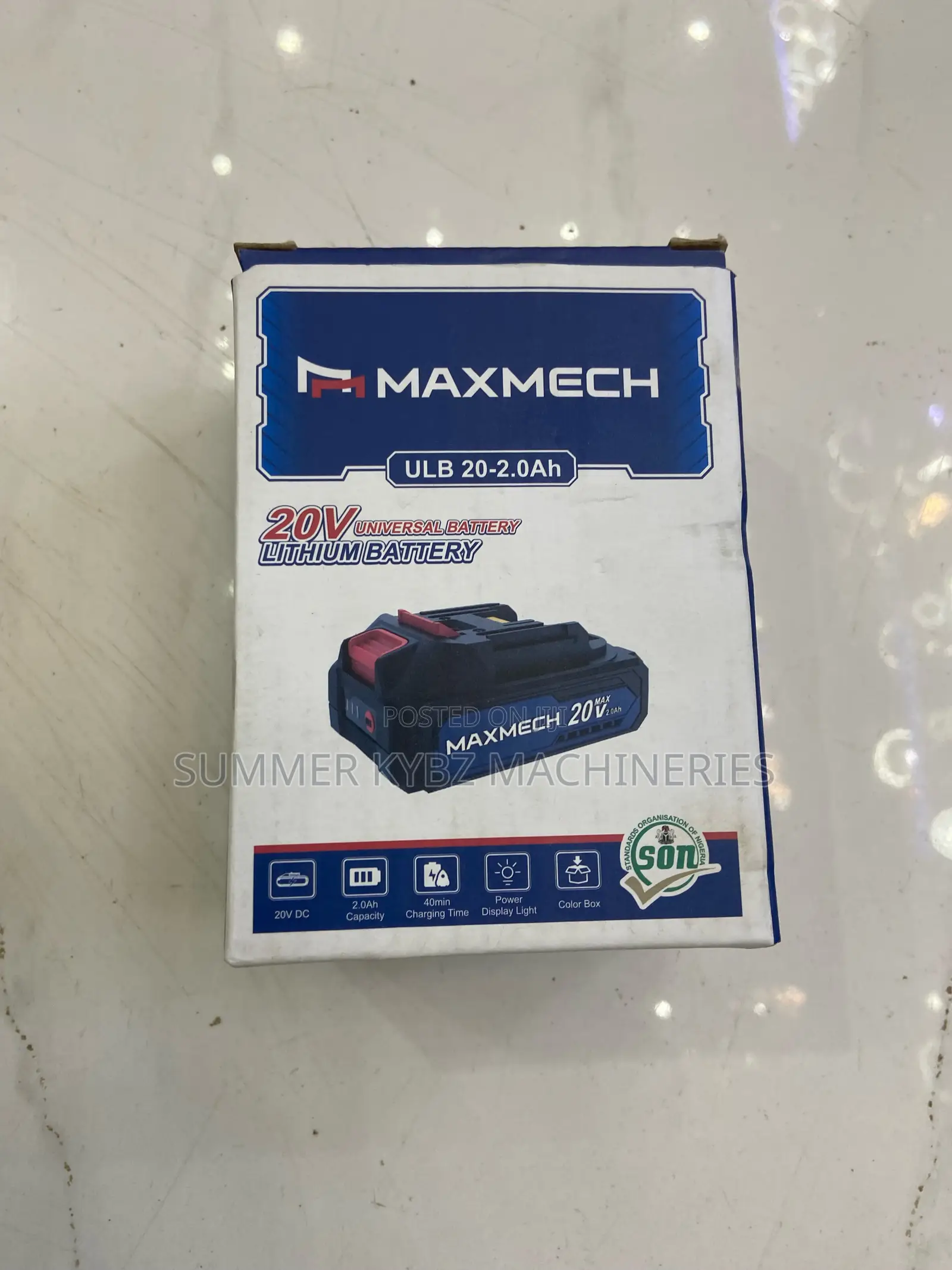 20v Maxmech Lithium Battery