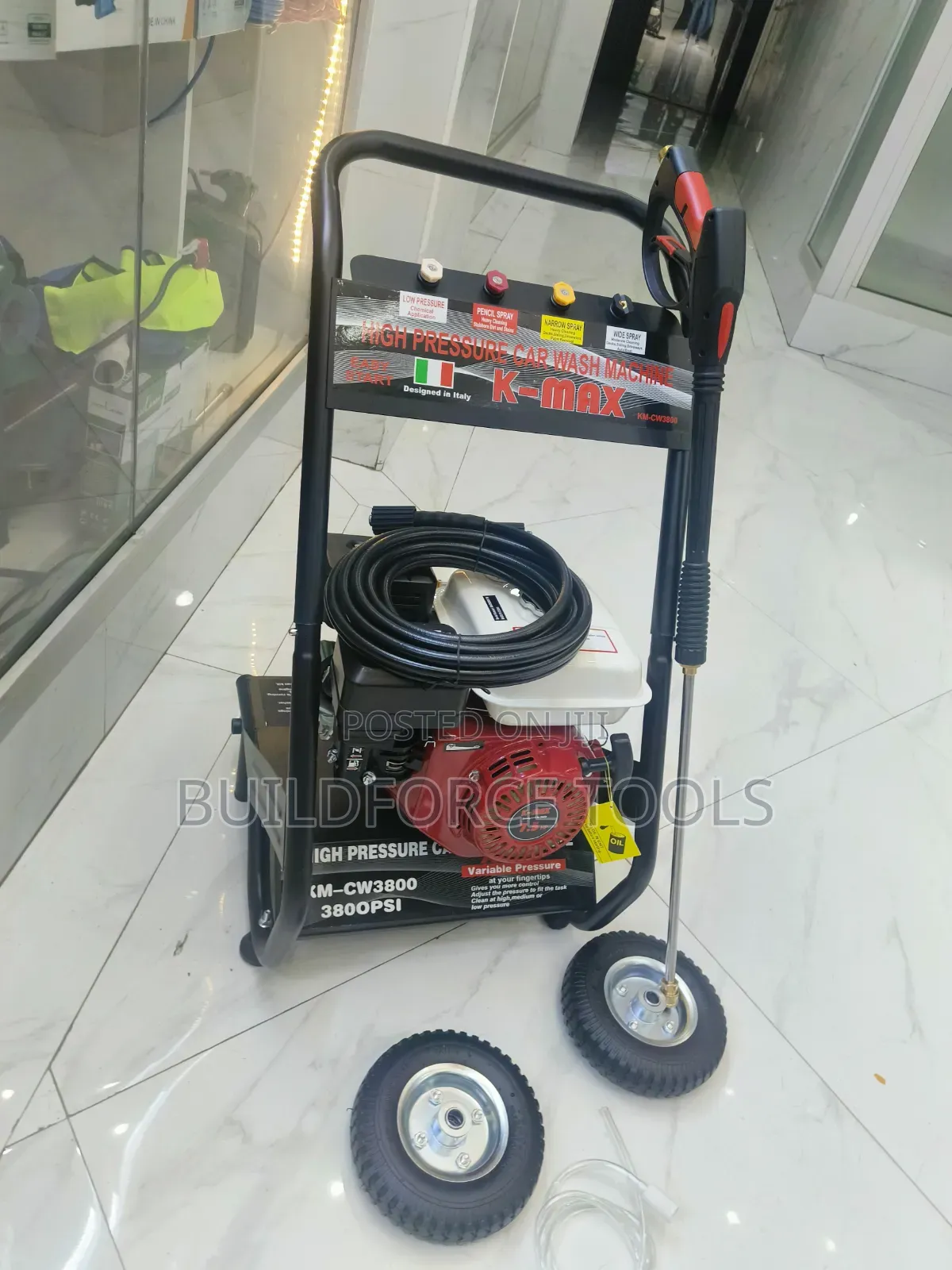 Kmax High Pressure Car Wash Machine With Engine 7.5 Hp