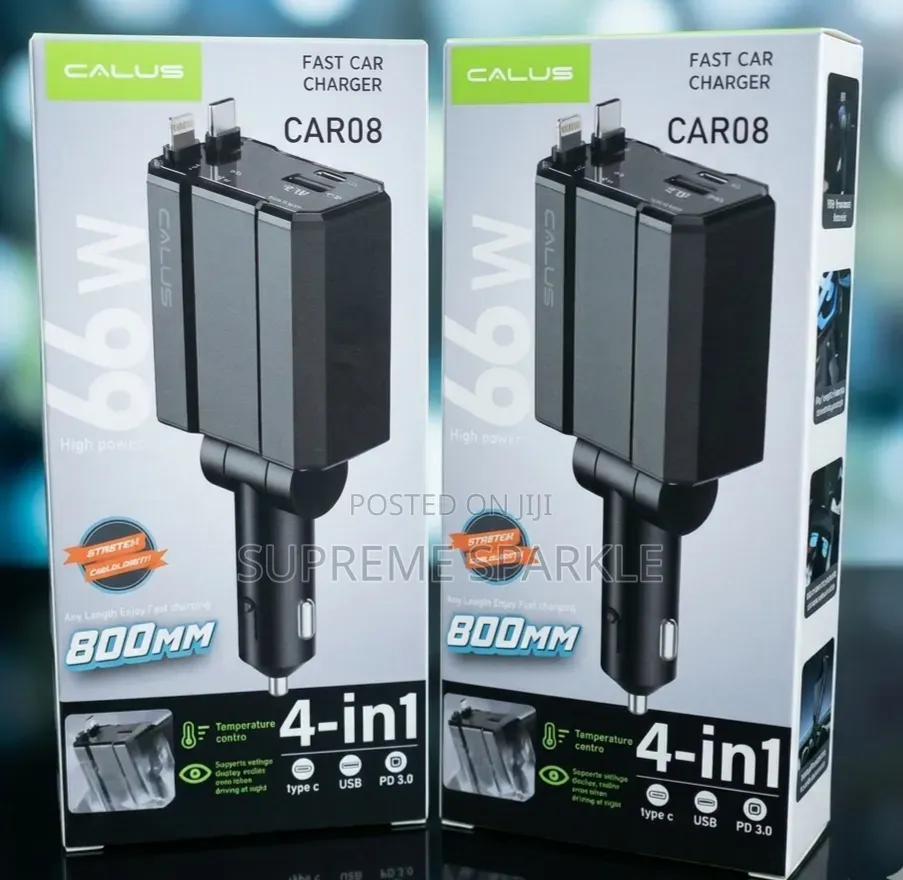 Calus Car08 4-in-1 Fast Car Charger.
