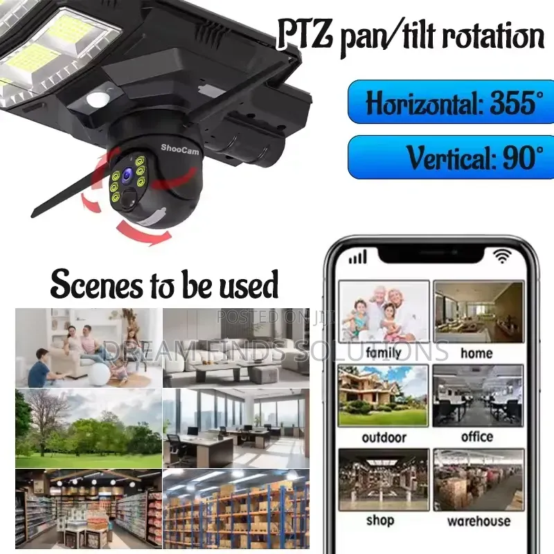 V380 Solar Street Light With CCTV Camera