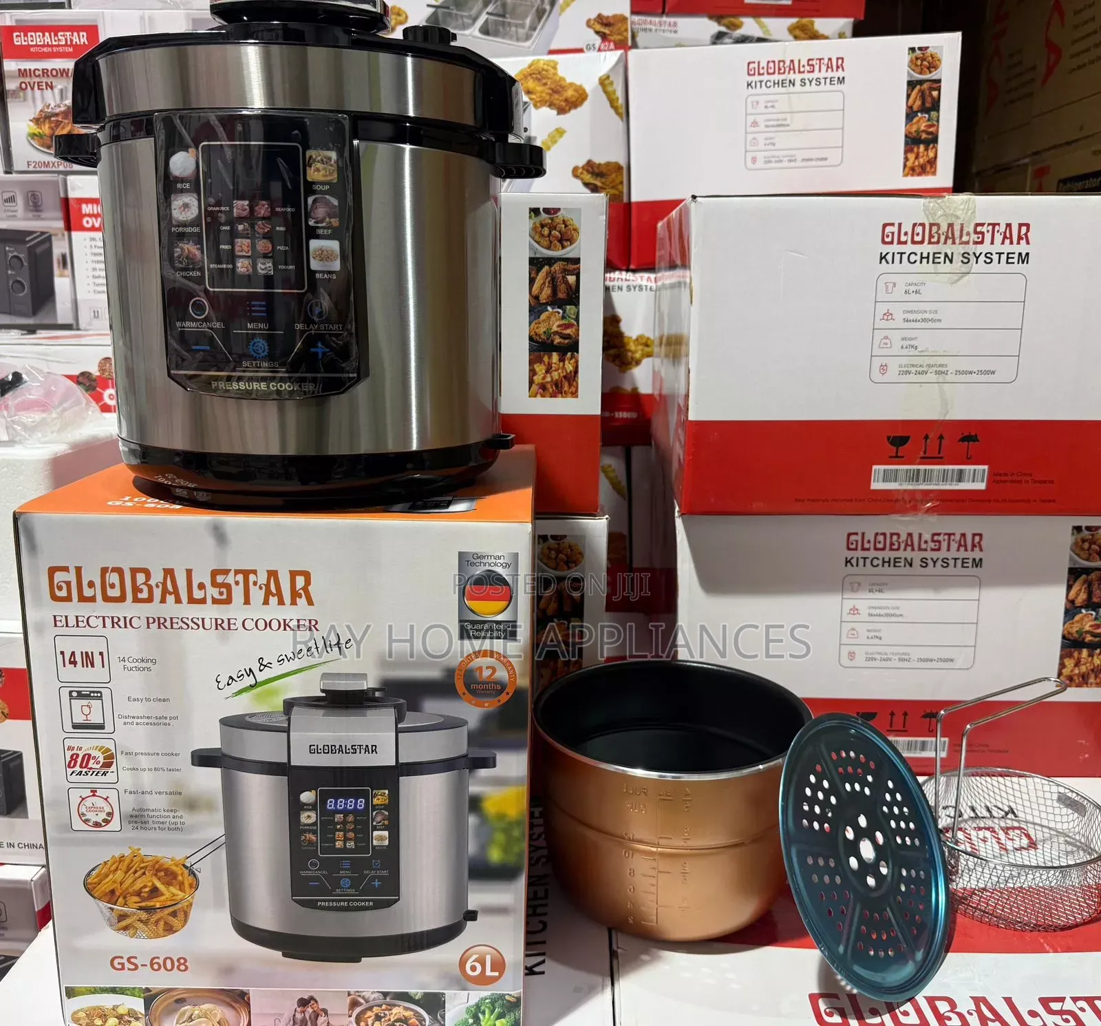 14 in 1 Function Globalstar Pressure Cooker 6litres