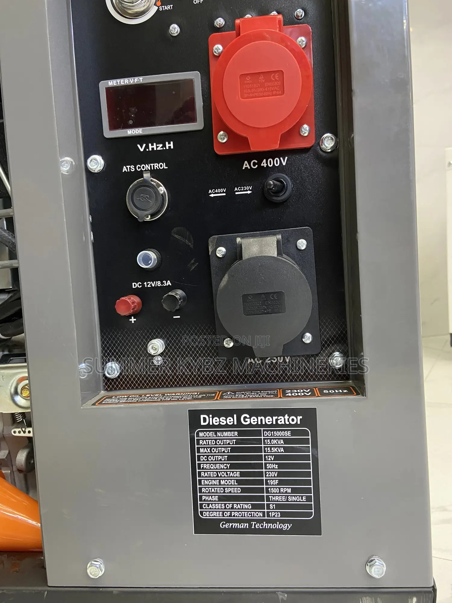 Dual Phase Silent Diesel Generator (Cigma-Uk) 15kva