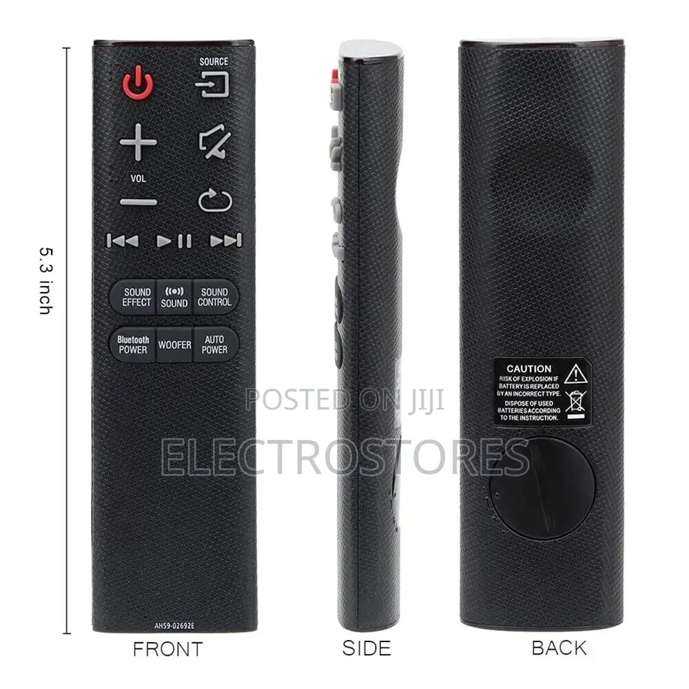 Samsung Soundbar Remote Control Hw-J355 Hw-J450 Hw-J550 Hw-J551