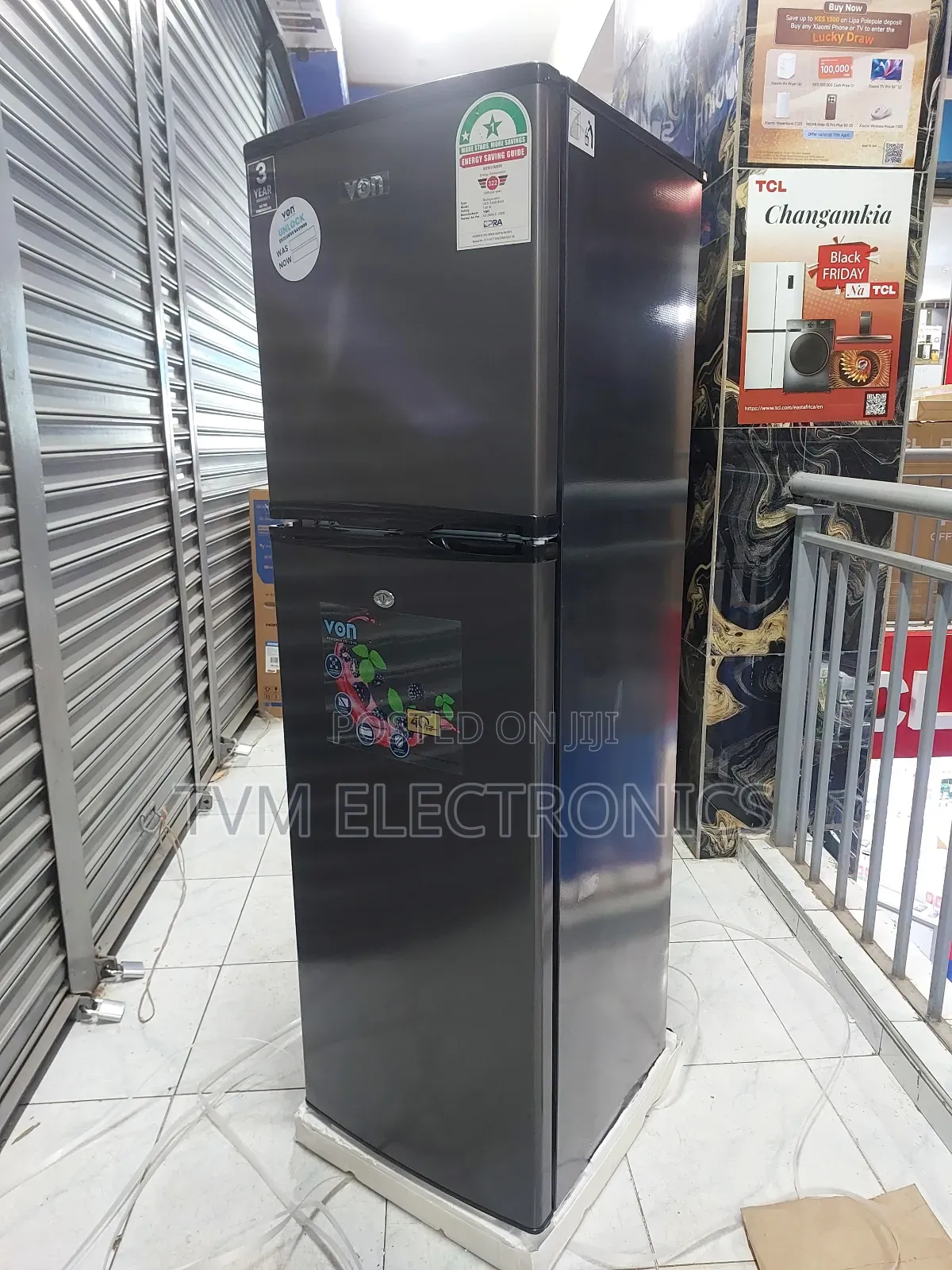 Von VRT-166drag Top Mount Freezer 166l - Grey