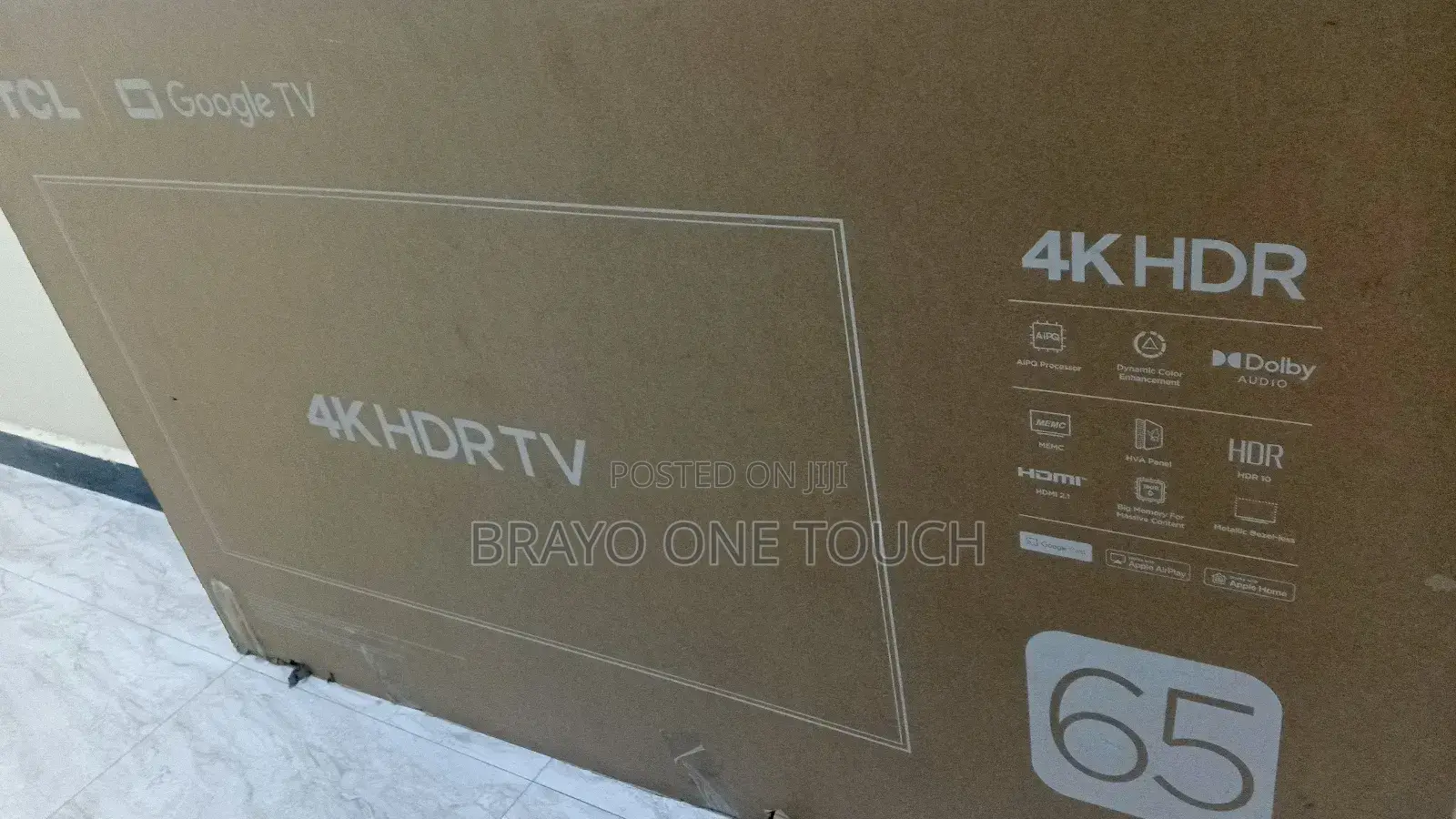 TCL 65 Inch V6d HDR Smart Google Tv – 65v6d (New 2026 Model)
