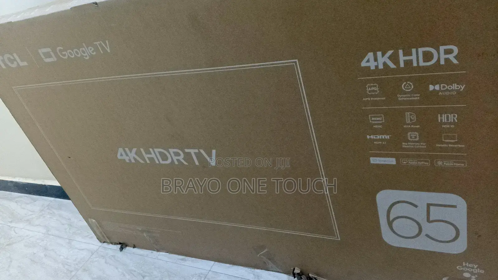 TCL 65 Inch V6d HDR Smart Google Tv – 65v6d (New 2026 Model)
