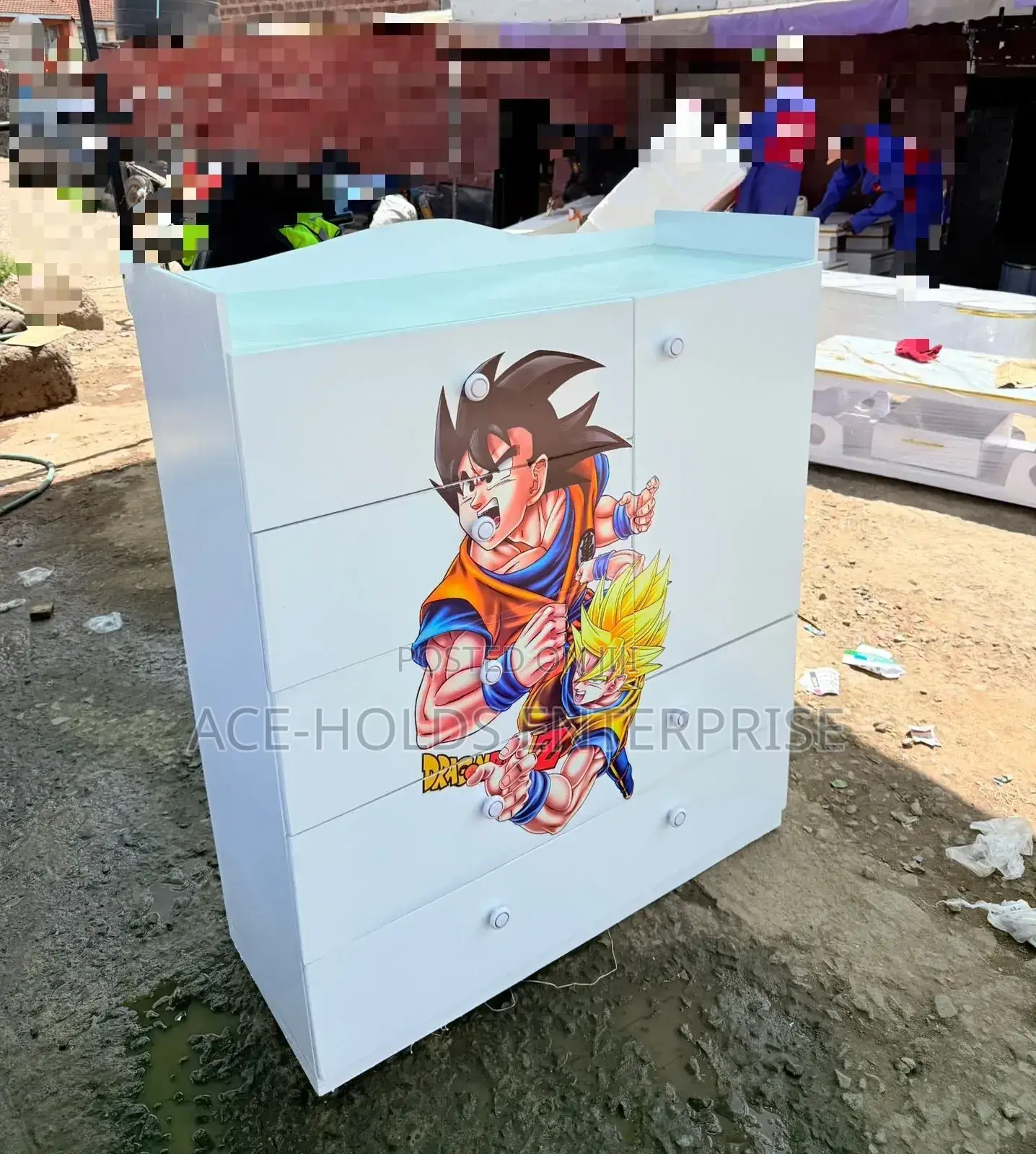 Kids/Baby Chest Drawer Cabinet - Cartoon Themed
