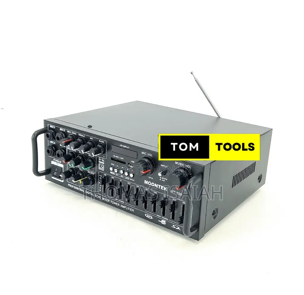 Moontek Mt 399 300w Four Mic Input Bluetooth Stereo Audio Amplifier