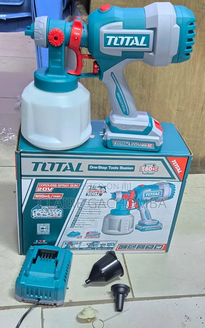 20v 1000ml Total Cordless Spraygun 
 1pc Battery 
1pcs Charger