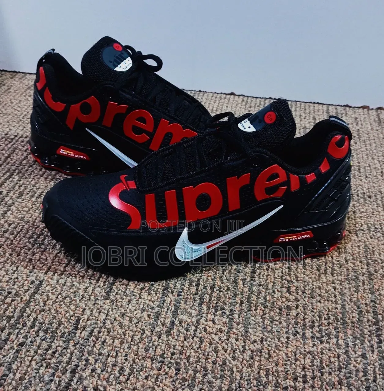 Designer Supreme X Nike Ultra Sneakers