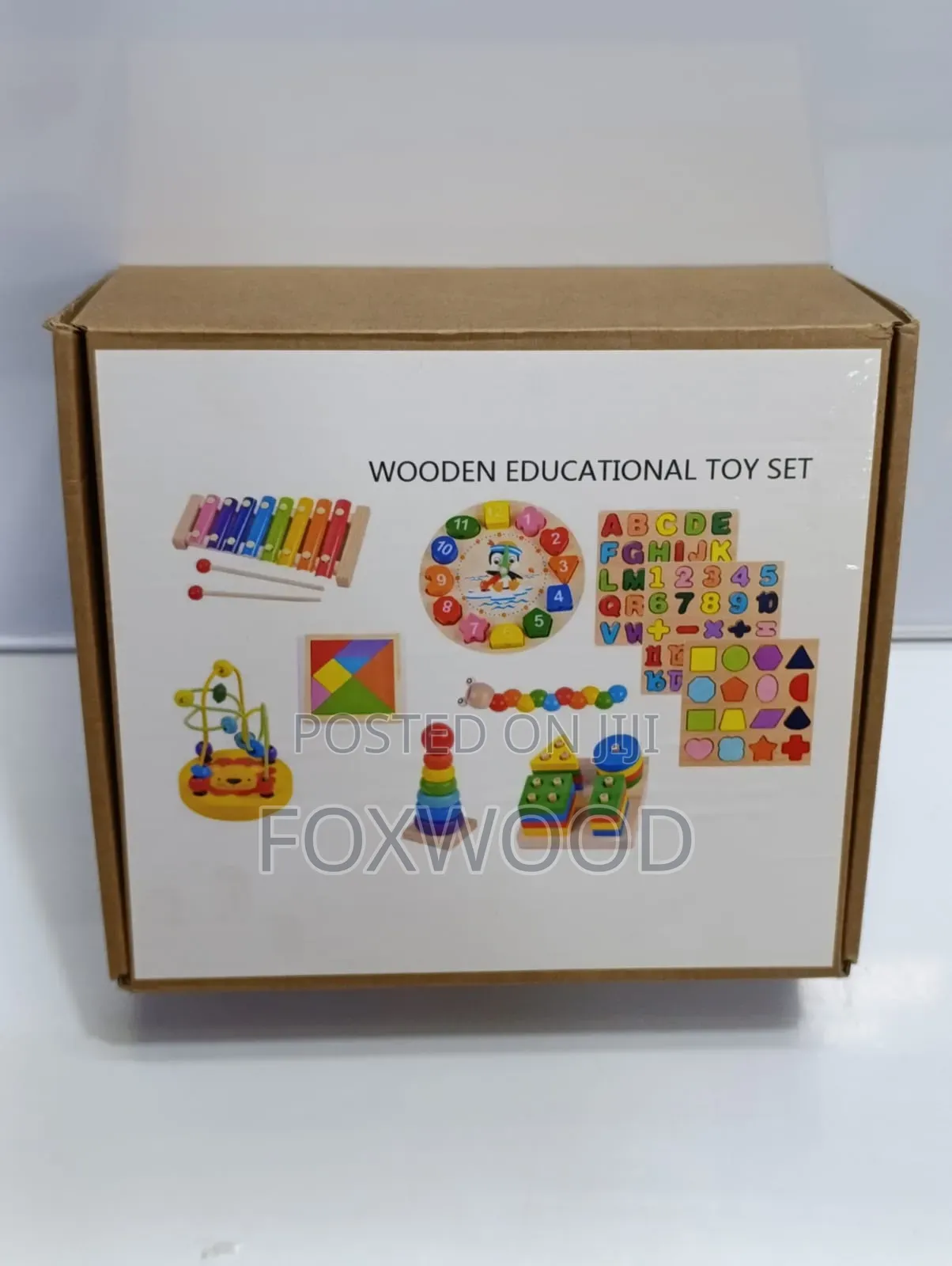 8-in-1 Wooden Montessori Educational Toy Set for Toddlers