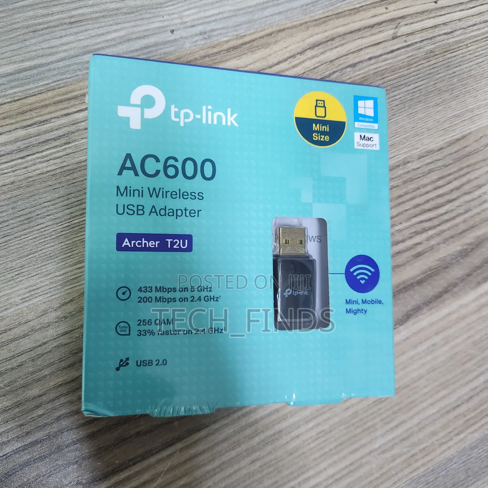 Tp-Link Ac600 Wireless Dual Band Usb Adapter - Tl-Archer T2u