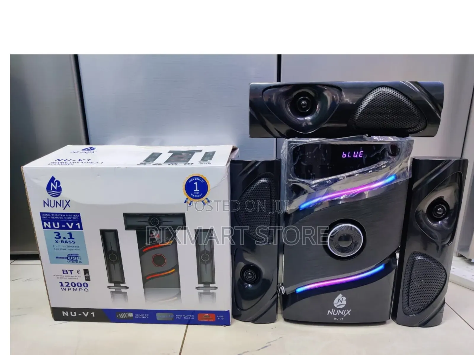 Nunix Nu V2 3.1 Woofer System Bluetooth Usb Fm