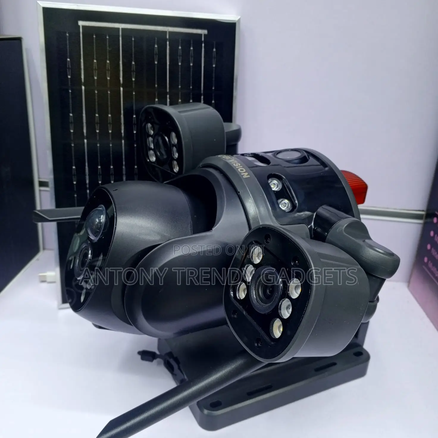Solar PTZ Security Camera Wifi Motion Alert Night Vision