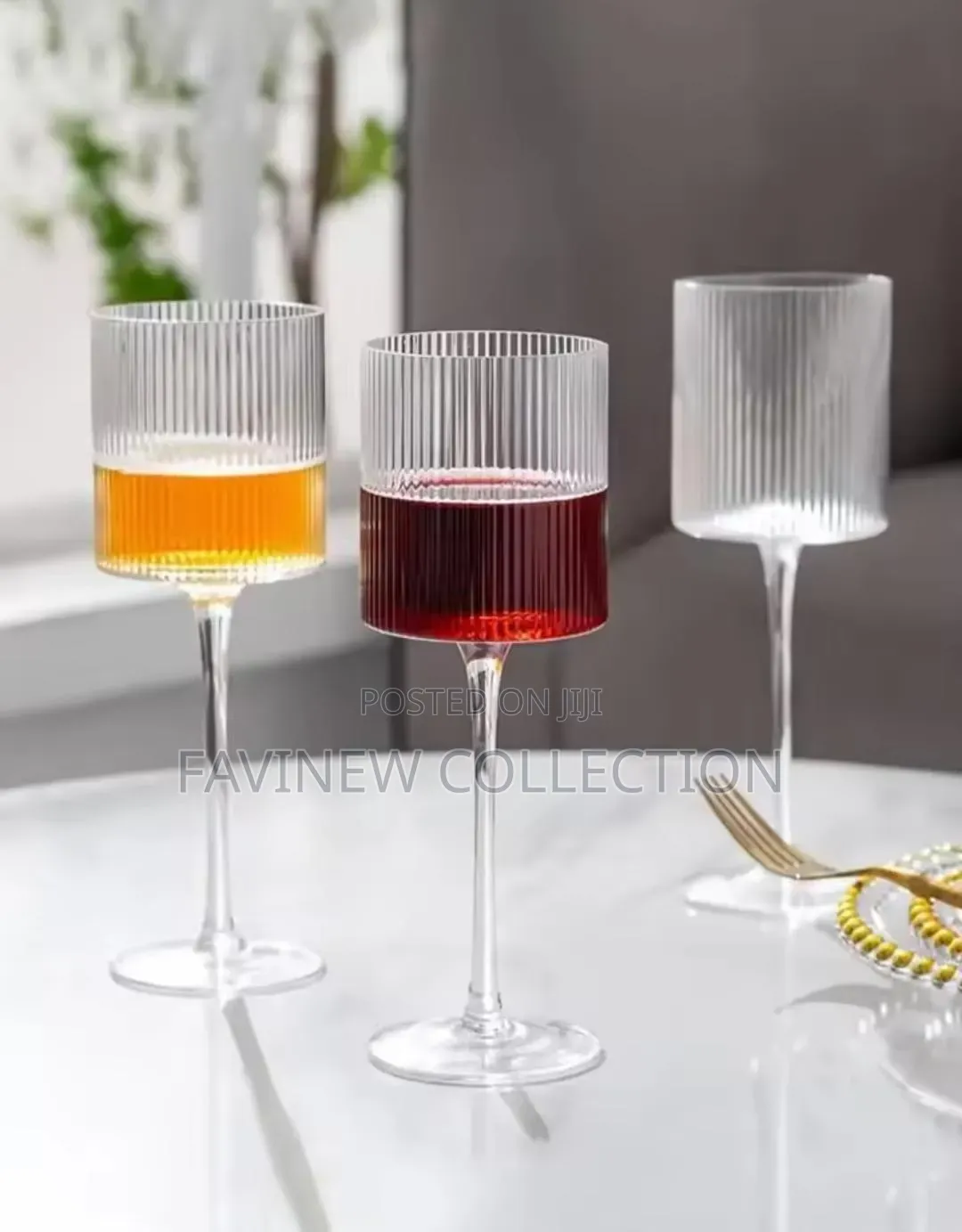 350ml 6pcs Crystal Goblet Champagne Glass
