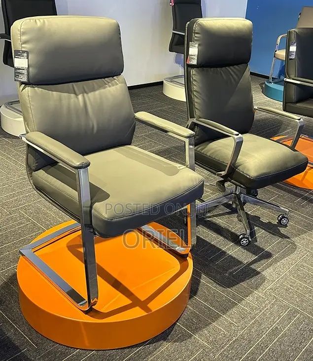 Office Chair : Executive Sled Base Gray Office Waiting Chair