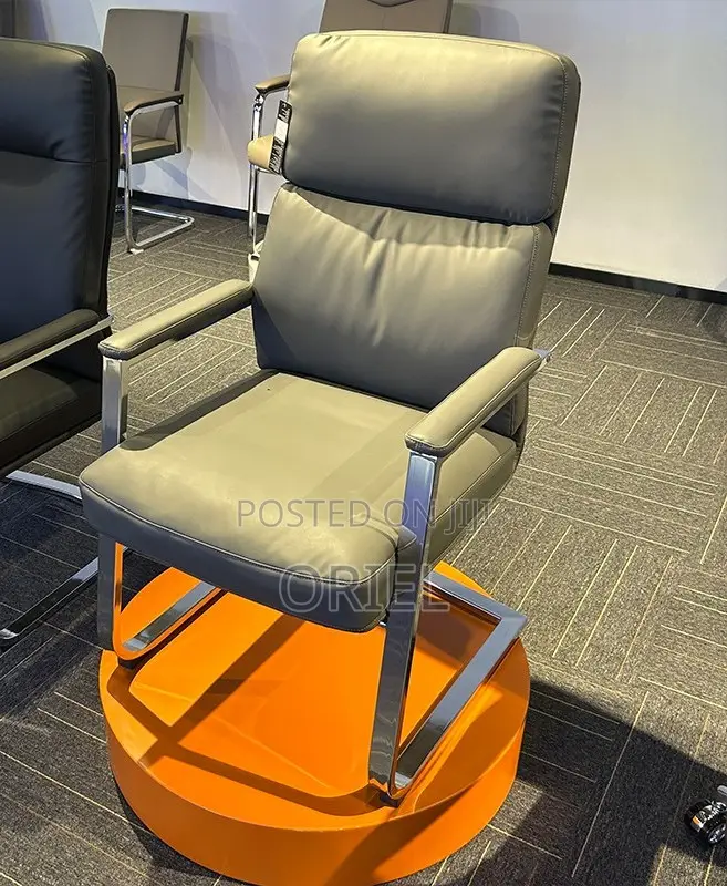 Office Chair : Executive Sled Base Gray Office Waiting Chair