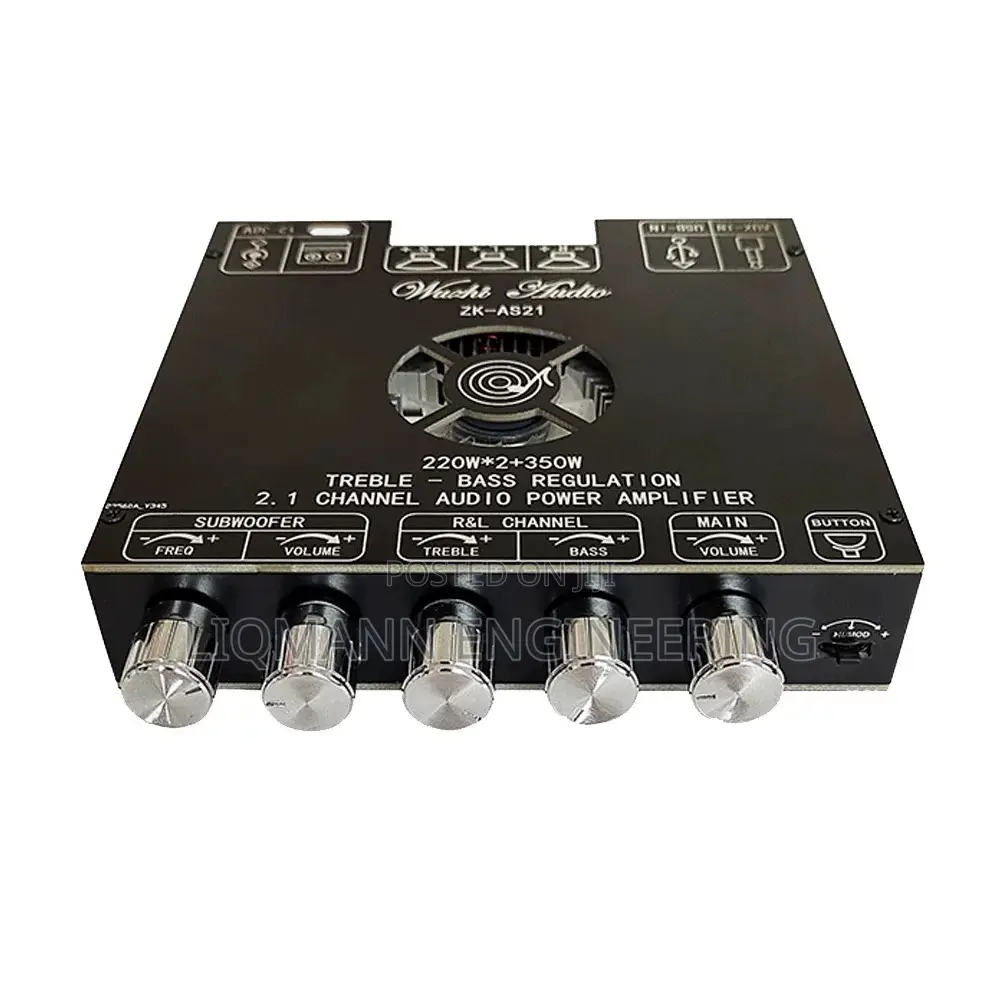 Class D High Power Bt Amplifier Board (2.1 Channel 220w + 220w + 350w)