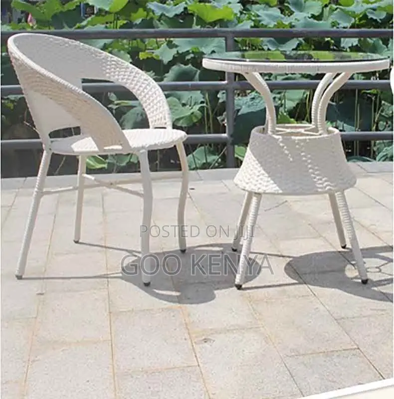 Outdoor Set; 2-Seat Rattan Patio Dining Set With Coffee Table