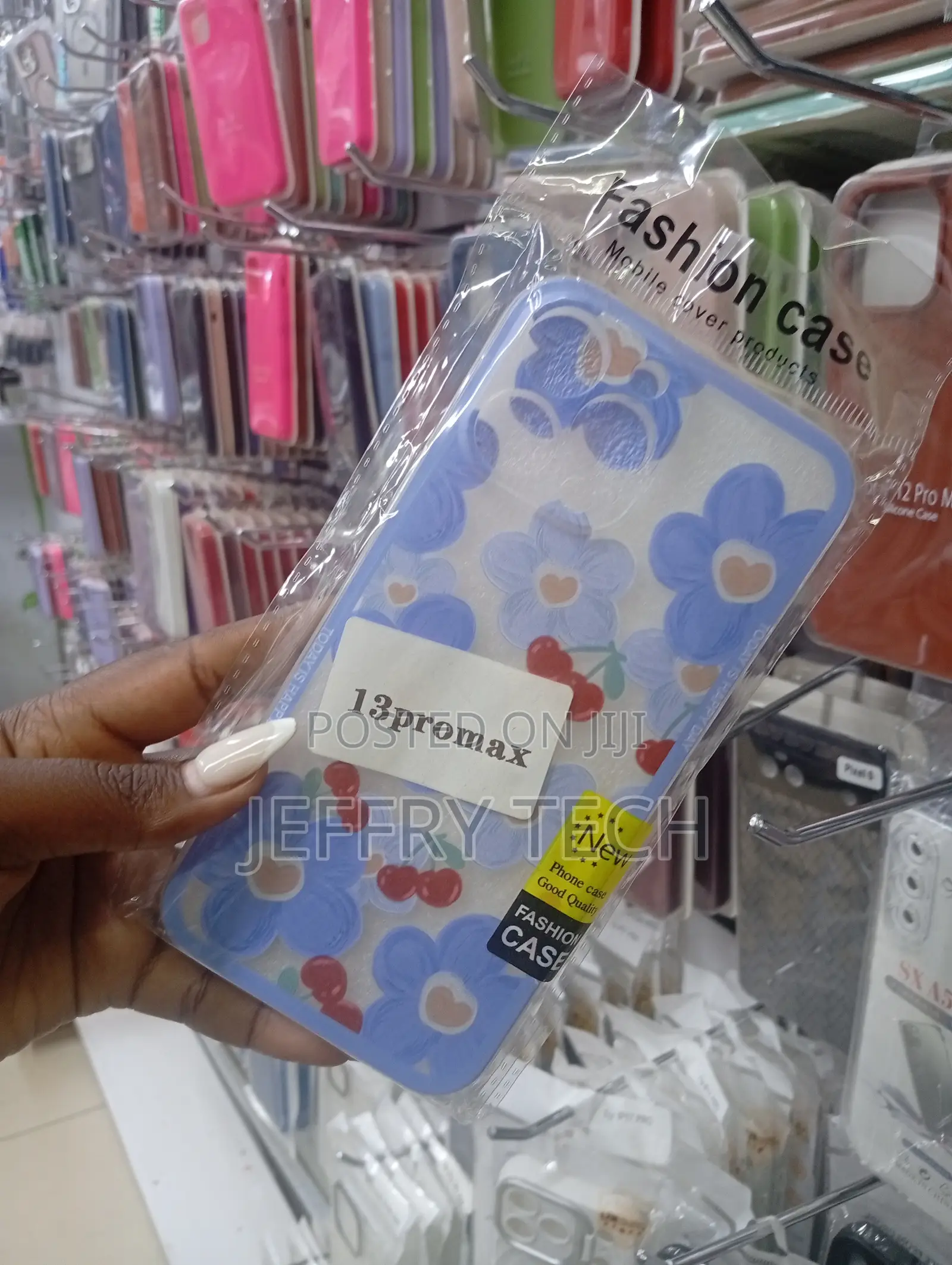 Floral-Patterned Phone Cover for the iPhone 13 Pro Max.