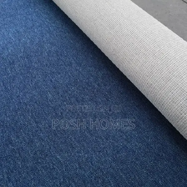 Countious Surface Blue Wall to Wall Carpets