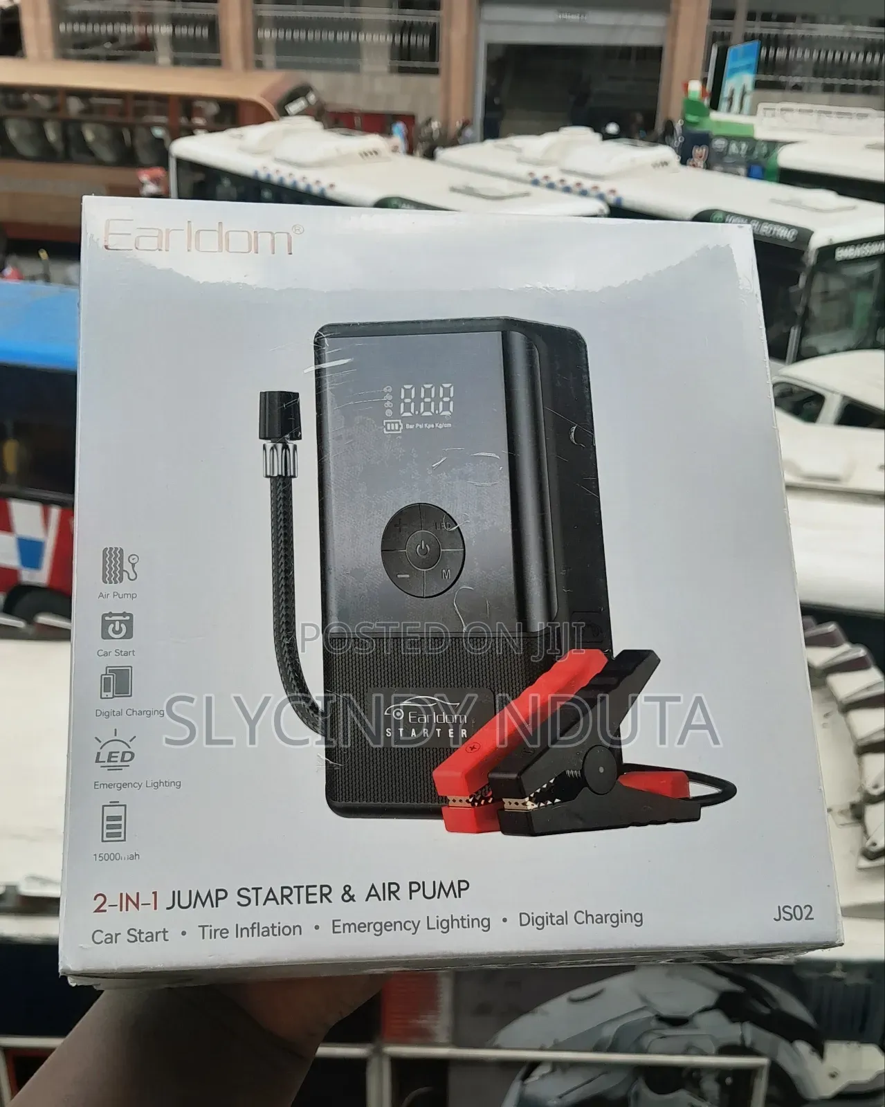 Earldom 2-in-1 Jump Starter Air Pump
