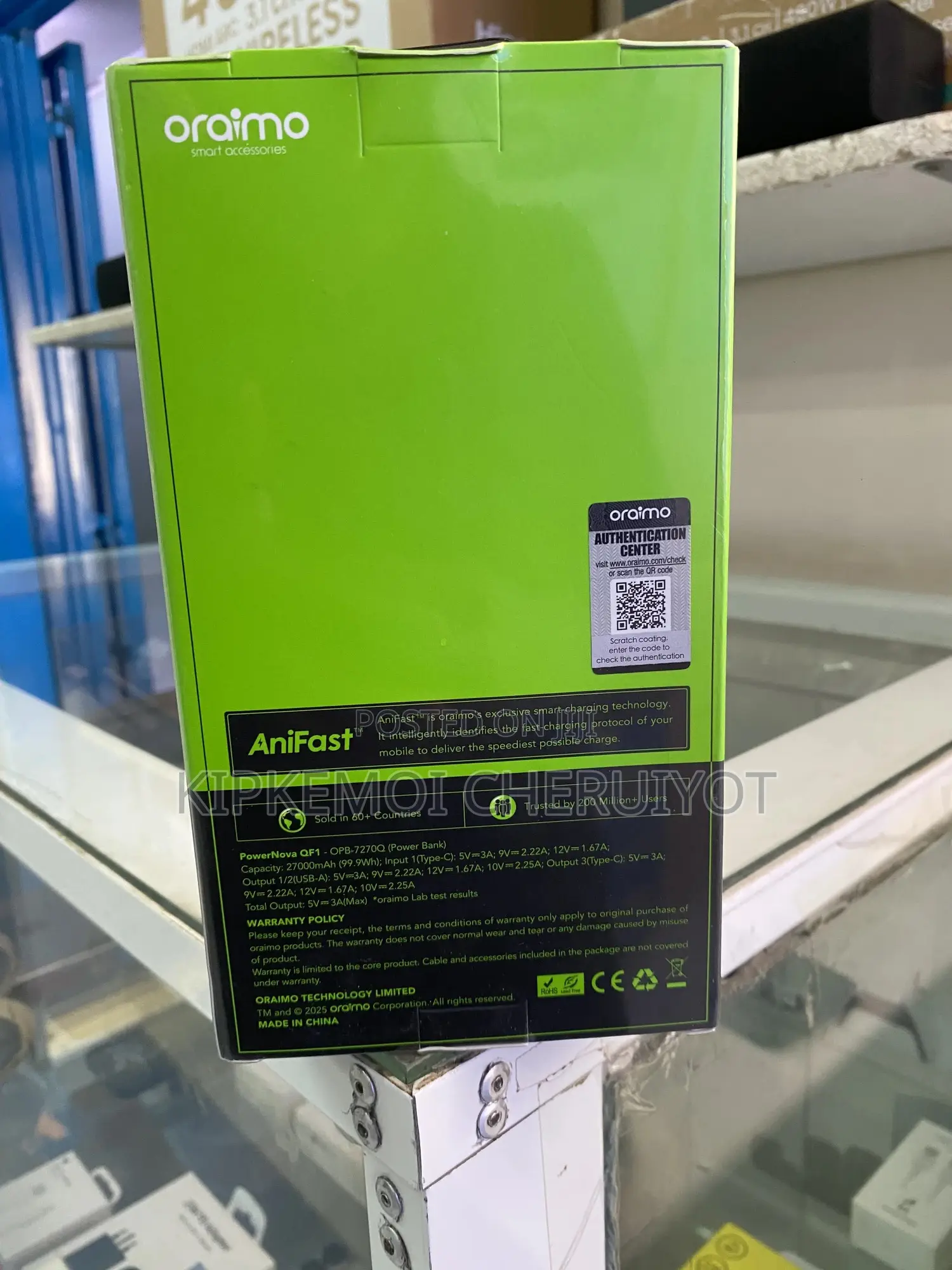 Oraimo Powernova Qf1 27000mah 22.5w Power Bank