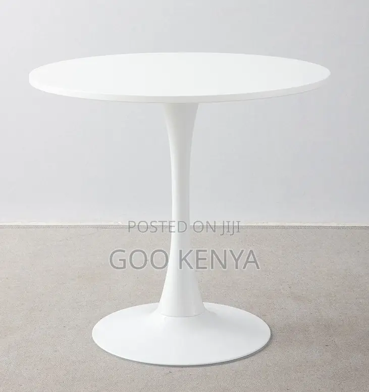 Dining Table; Luxury Tulip Style Round Coffee Table With Marble Top