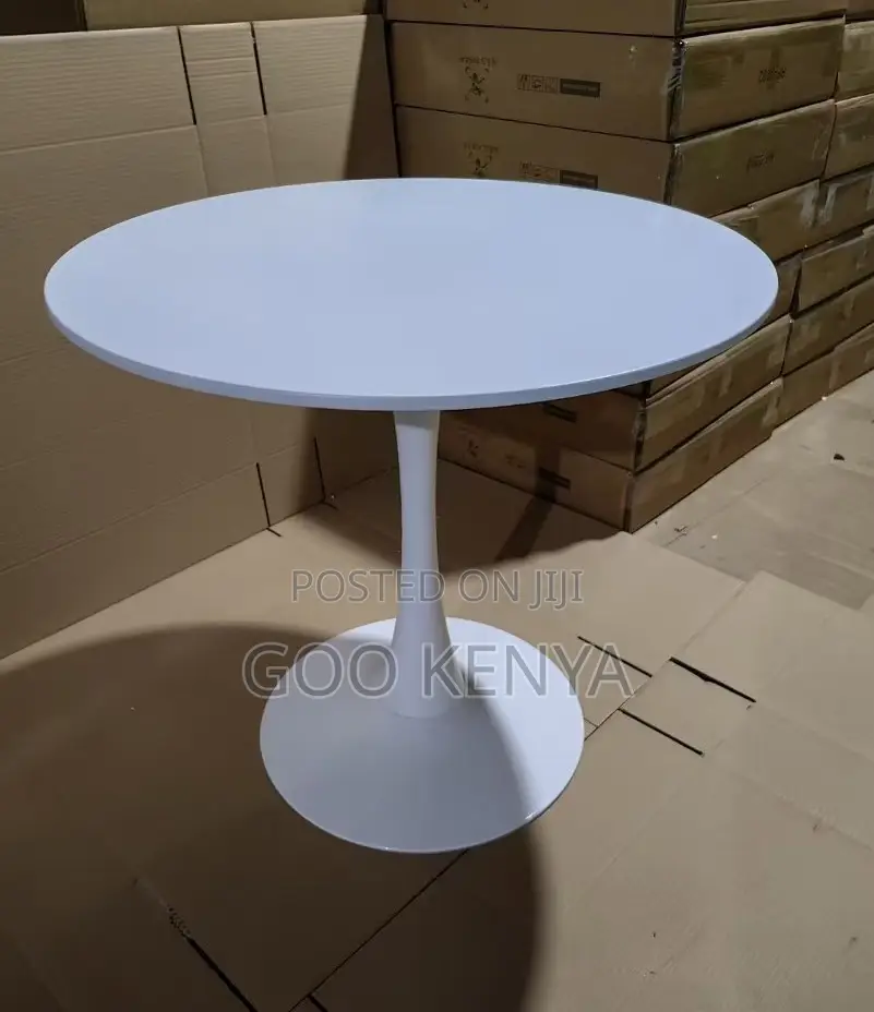 Dining Table; Luxury Tulip Style Round Coffee Table With Marble Top