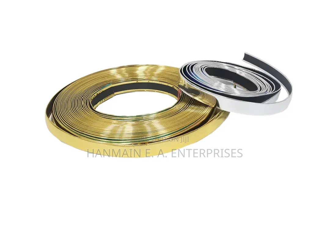 50m Flexible Self-Adhesive Gold PVC Edge Strip for Furniture Trimming