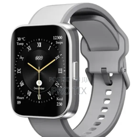 Qcy Urban Gs Smart Watch, Black, Silver Gray