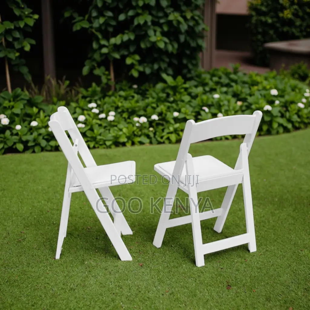 Home Chair; Portable White Plastic Folding Chair