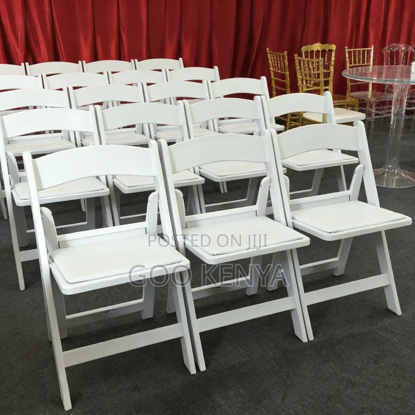 Home Chair; Portable White Plastic Folding Chair