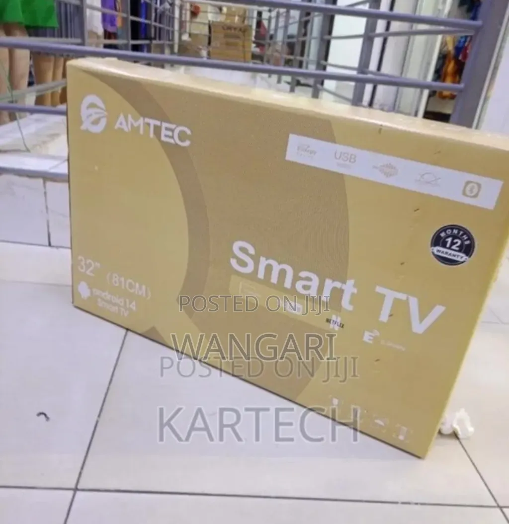 Brown Carton Amtec 32inch Smart Tv. Original