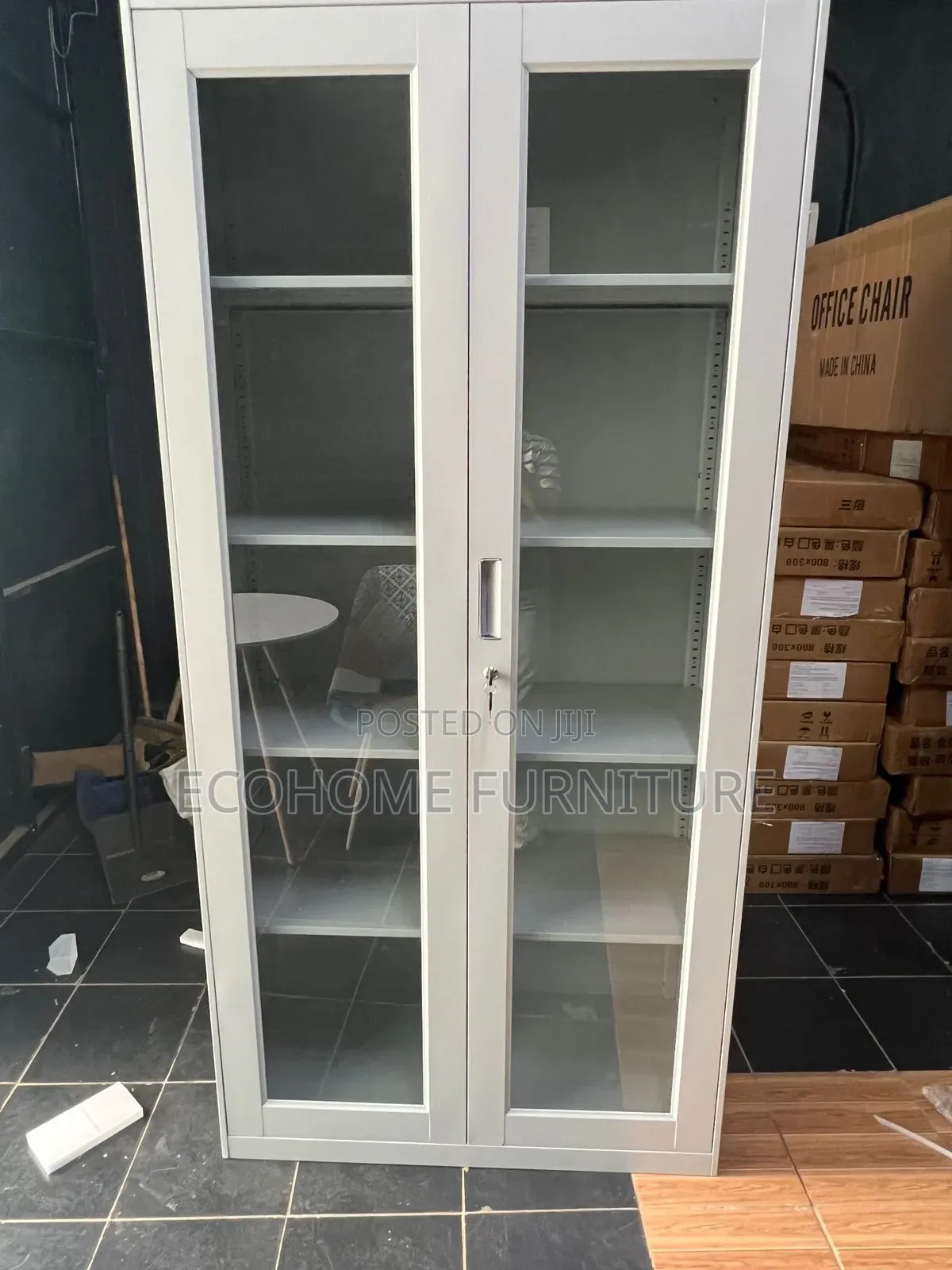 2 Door Full Glass Filling Office Cabinet