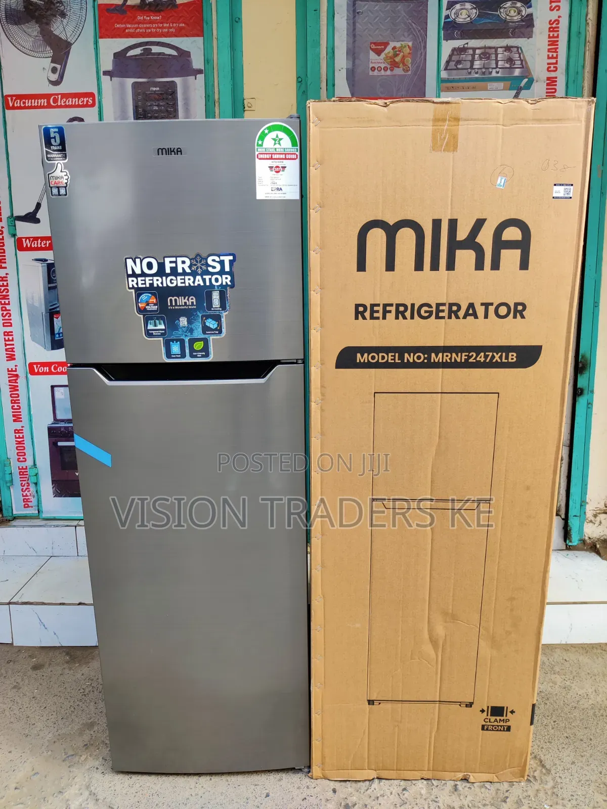 Mika 247litres Double Door Fridge No Frost Refrigerator