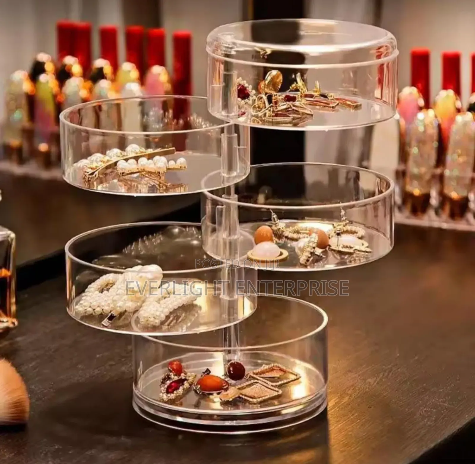 *5 Layered Rotating Jewelry Storage Container Now Available