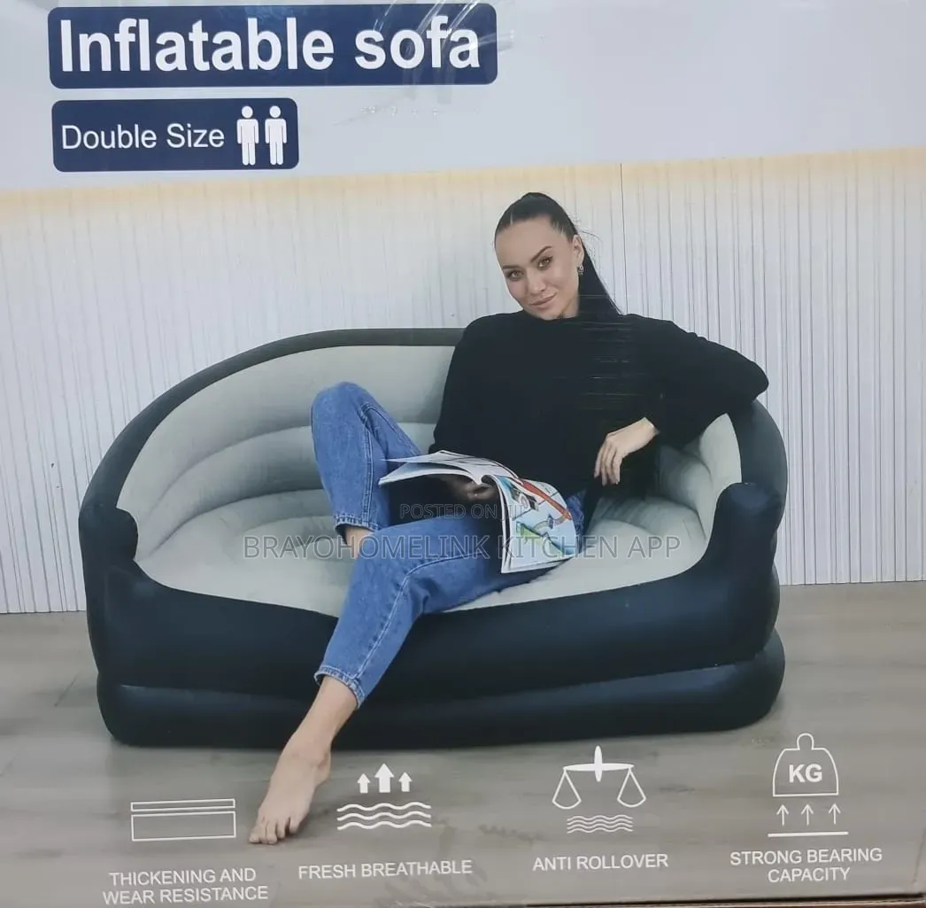 *Double Size Inflatable Sofa Seat Size 135x84x62c