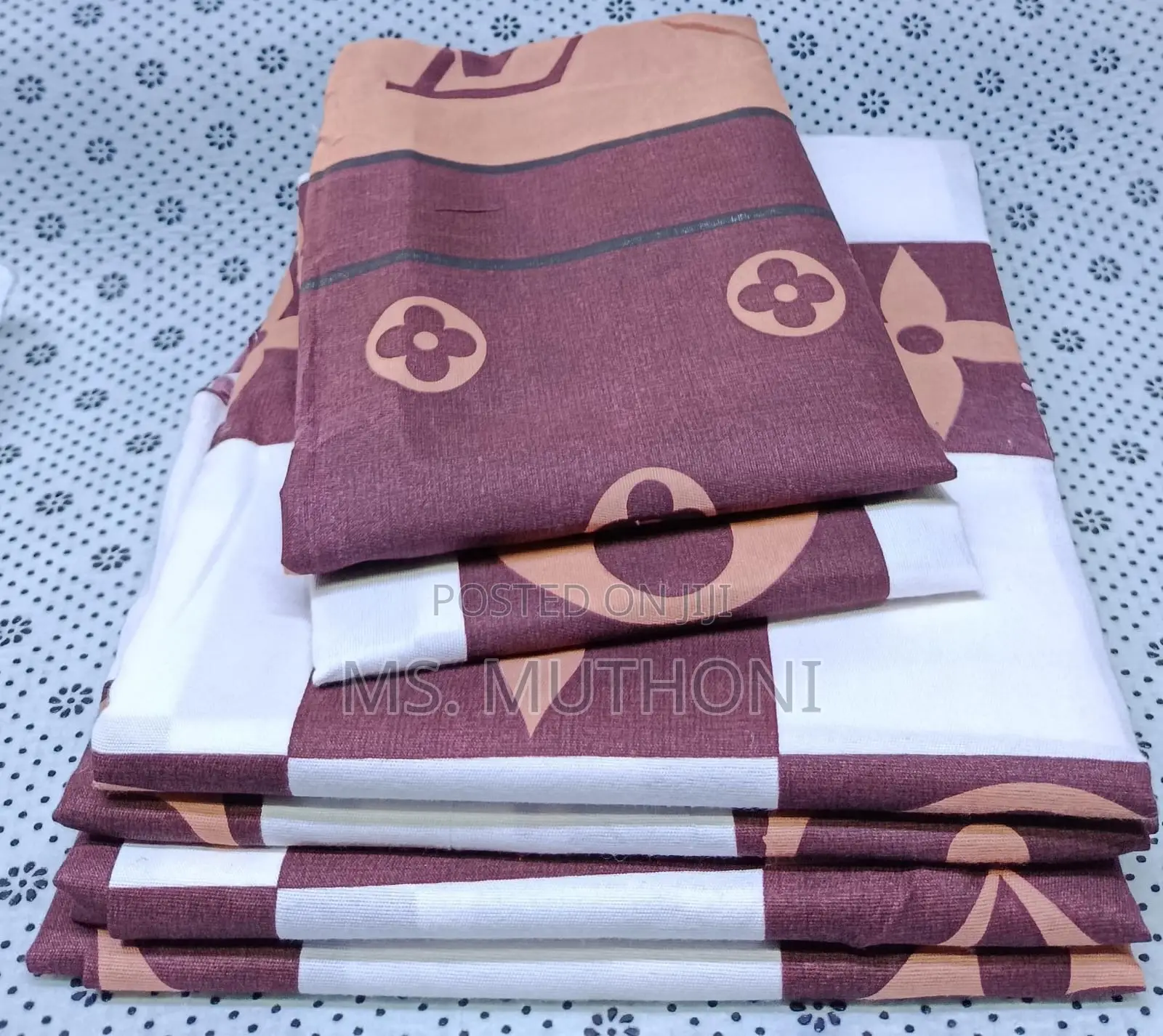 Beautiful Pattern 4 Piece Cotton Bedsheets Sets*