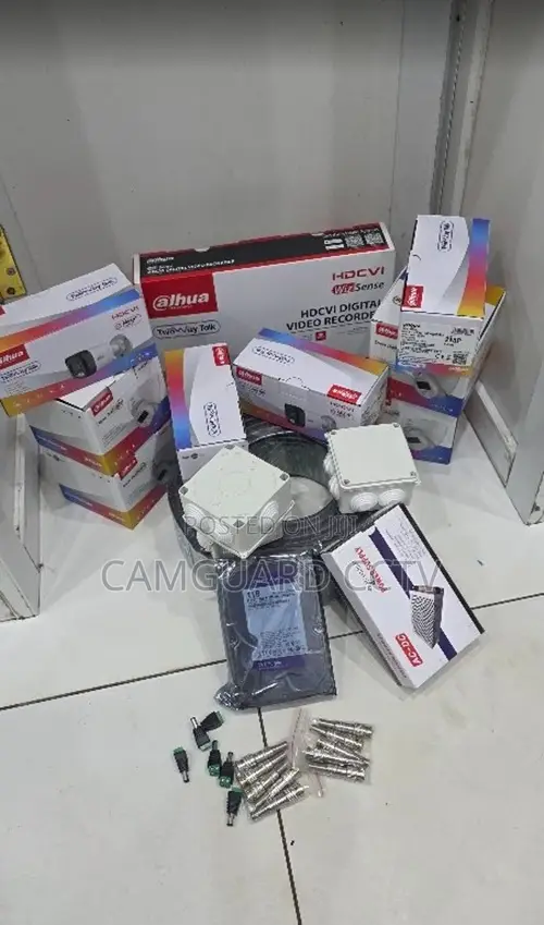 Complete Eight CCTV Dahua DVR With 8 Colorvu Cameras Full Kit