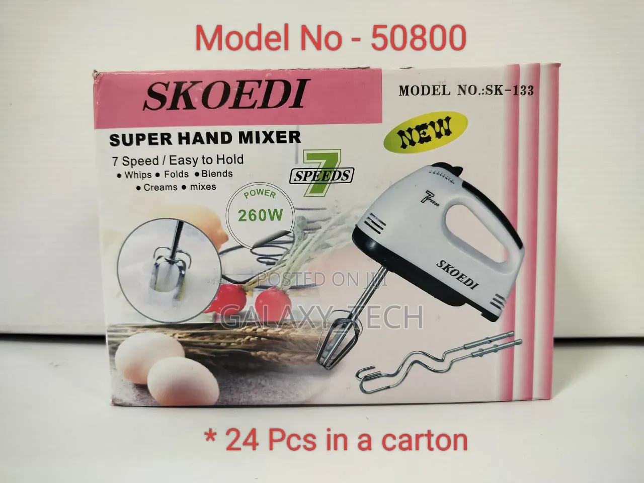 Scarlet Electric Hand Mixer(7 Speed)