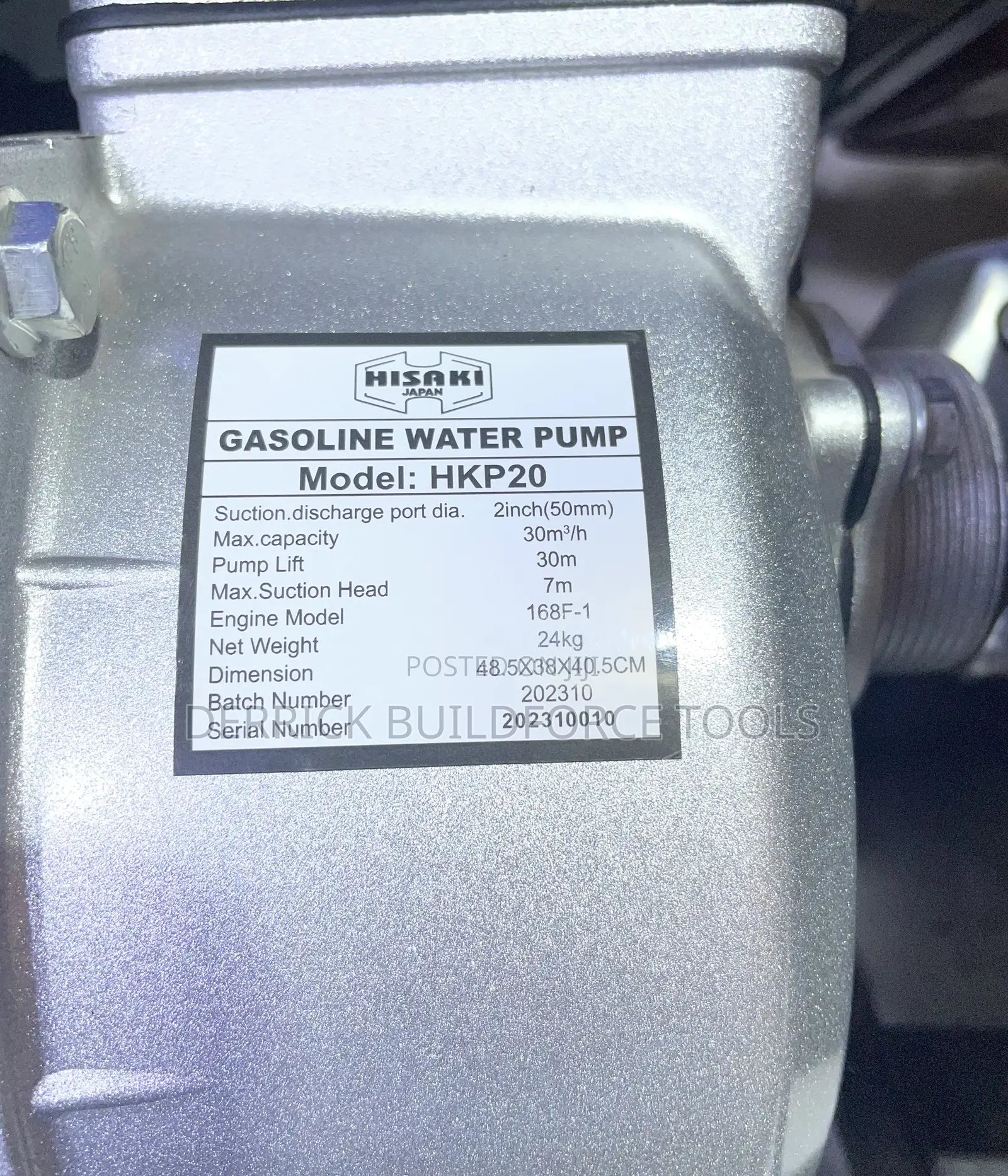 Hisaki Japan 2” Gasoline Water Pump
