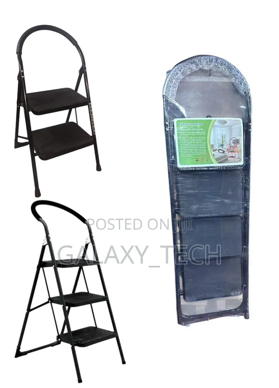 Heavy Duty Black Step Ladders (2,3,4,5,6steps)