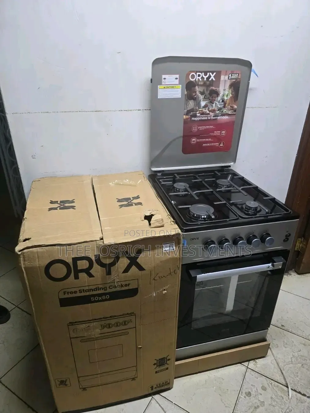 Full Gas Mika Oryx Standing Cooker