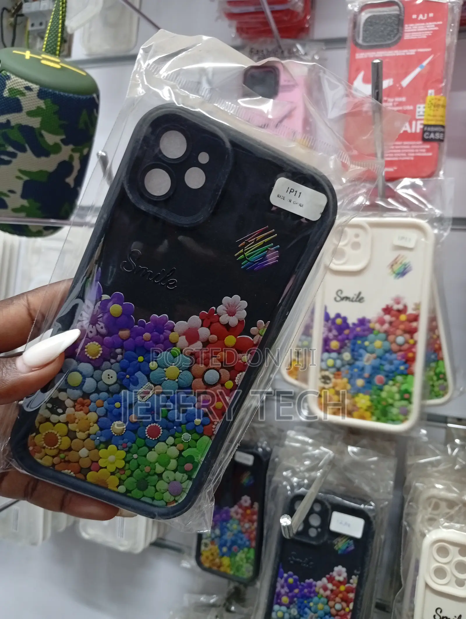 iPhone 11 Colorful Floral Design Protective Case