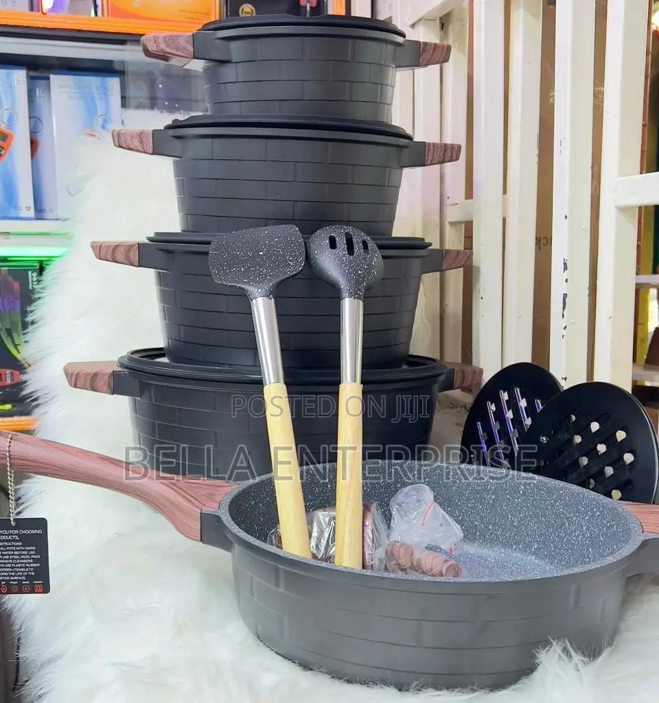 Ucc Block Black 13pcs Cookware Set.Non Stickgerman Technology
