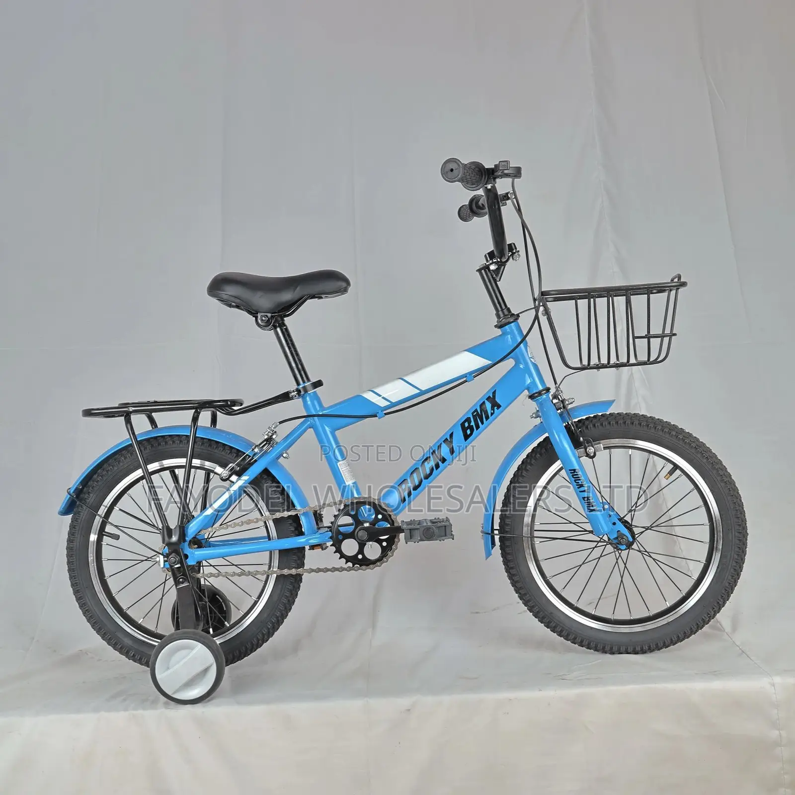 Rocky BMX Unisex Bicycle for Kids With Training Wheels