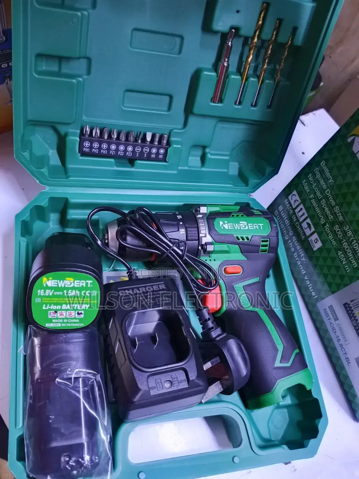 Brushless Drill. New Beat 16.8v