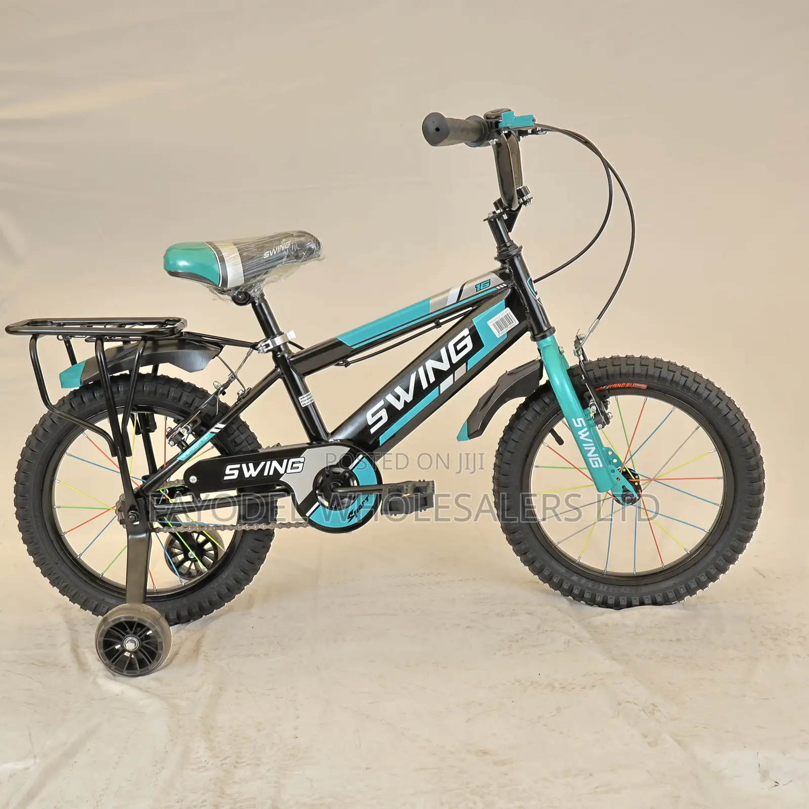 Swing 16 Inch Kids Bicycle With Rear Rack