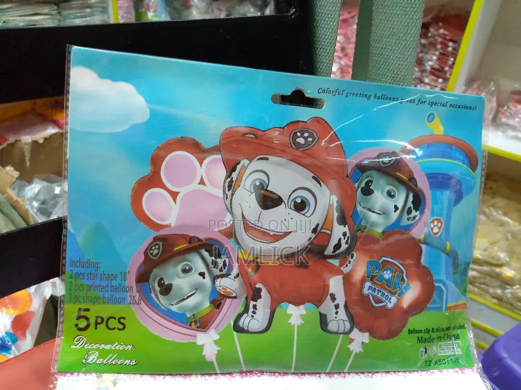 5pcs Cartoon Themed Decoration Balloon Set - Km